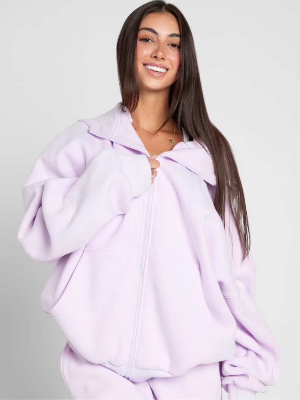 Comfrt pastel edit zip up hoodie